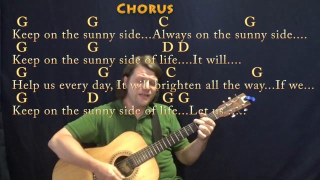 Keep On The Sunny Side (Traditional) Guitar Cover Lesson in G with Chords/Lyrics смотреть онлайн