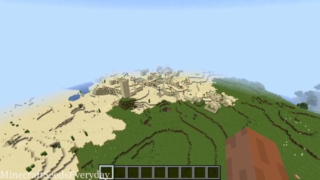 Minecraft 1.15.1 Seed 311: Desert temple spawns inside the village [JAVA] смотреть онлайн