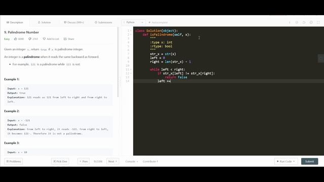 LeetCode Palindrome Number - Explained in 2 minutes - Python смотреть онлайн