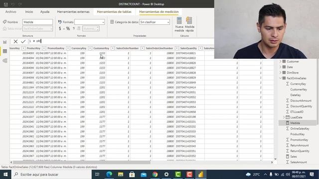Como usar DISTINCTCOUNT en Power BI - DAX смотреть онлайн