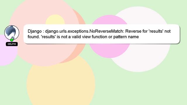 Django : django.urls.exceptions.NoReverseMatch: Reverse for 'results' not found. 'results' is not a смотреть онлайн