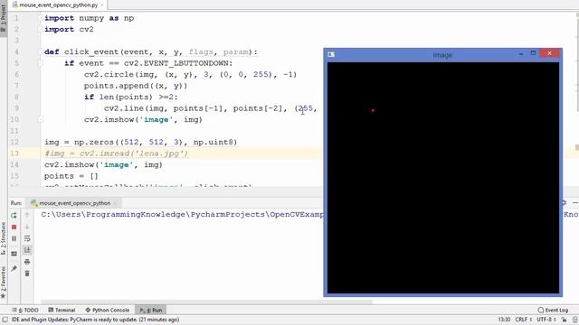OpenCV Python Tutorial For Beginners 9 - More Mouse Event Examples in OpenCV Python смотреть онлайн