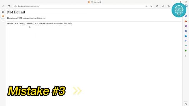 FIX Localhost HTTP Error "404 Resource Not Found" in XAMPP Apache Server смотреть онлайн