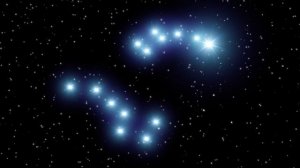 Созвездие Большая медведица, малая медведица, полярная звезда. Футаж для монтажа. Новая версия.