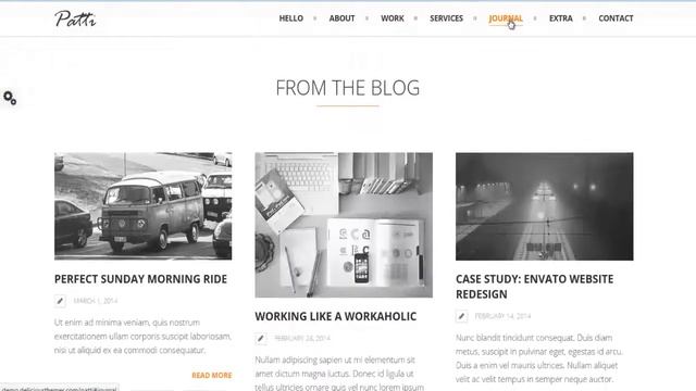 Patti - Parallax One Page WordPress Theme смотреть онлайн