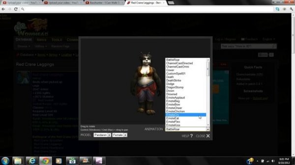 How to use Wowhead 3d model viewer