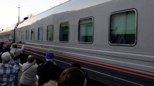 Прибытие первого поезда Москва --Феодосия на Феодосийский вокзал.