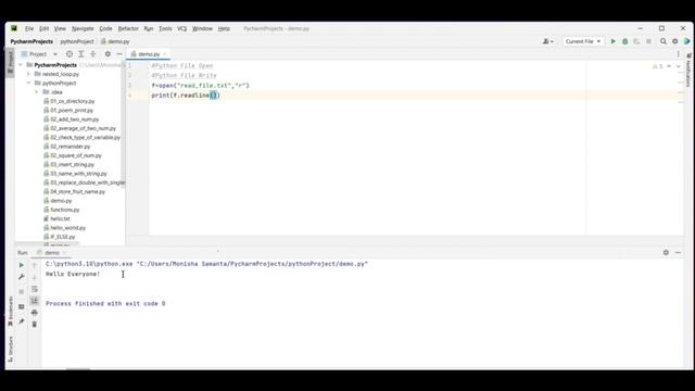 Read from and write into file using PYTHON. смотреть онлайн