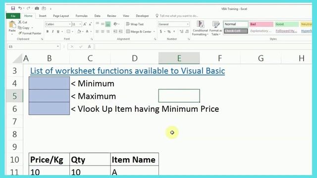 Excel VBA - Using Worksheets Functions смотреть онлайн