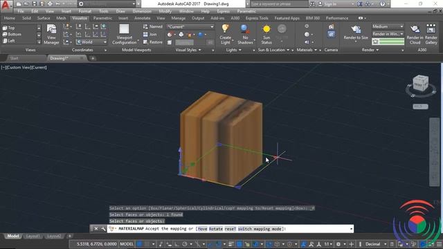 Autodesk AutoCAD: How to use Materials Mapping Command in Autodesk AutoCAD смотреть онлайн