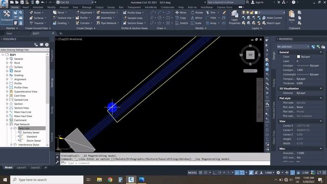 CREATE ELECTRICAL NETWORK BY CIVIL3D -3