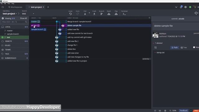 مرج کردن برنچها - آموزش گیت به صورت کاربردی قسمت پنجم - git, github, gitlab смотреть онлайн