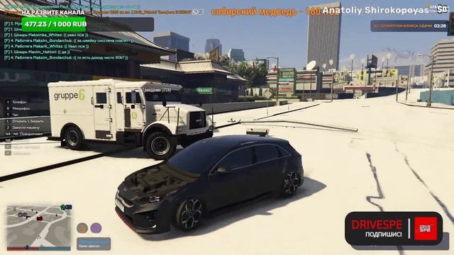 Развиваемся на GTA 5 RP RockFord + при 400 подписчков розыгрываем 100к на сервере Rockford смотреть онлайн