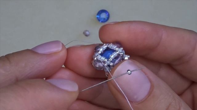 #DIY How to make beaded earrings Easy #Tutorial Chaton rivoli Crystal смотреть онлайн