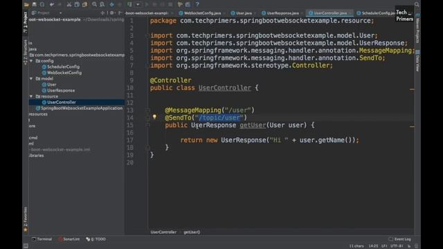 WebSockets using Spring Boot Example | Tech Primers смотреть онлайн