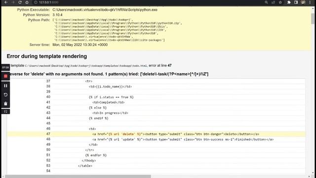 7 - Update and Delete Tasks | Django Fullstack Todolist Website смотреть онлайн