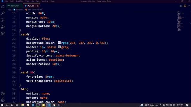 php crud ui in html and css || PART - 1 смотреть онлайн