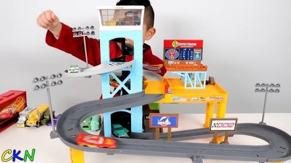 Calvin Building The Piston Cup Motorized Garage CKN