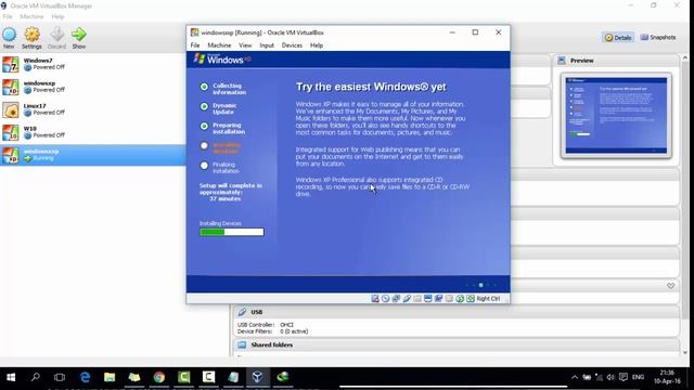 วิธีติดตั้ง windows xp บน VM VirtualBox смотреть онлайн