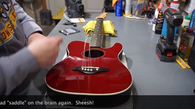 The Fender Telecoustic Project Guitar: Part 1 - Neck Setup, Repairs, and String Replacement смотреть онлайн