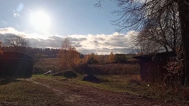 Душевный осенний пейзаж // АКВАРЕЛЬ ПО СЫРОМУ смотреть онлайн