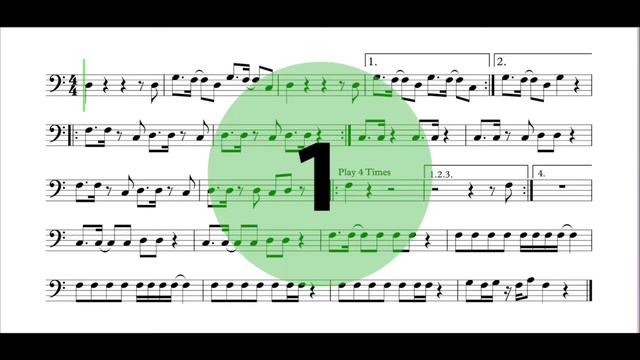 How To Play "Uptown Funk" EASY Sheet Music - Trombone, Bassoon, Baritone B.C. смотреть онлайн