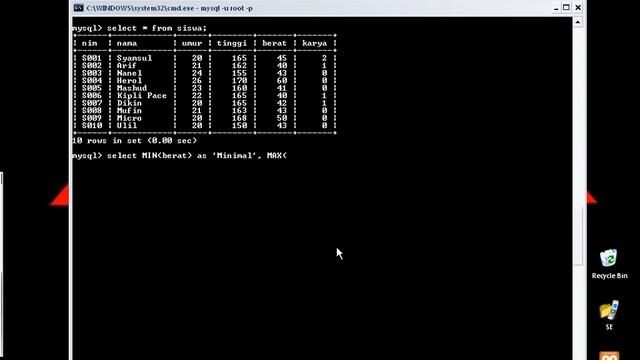 MySQL 178. Latihan MIN MAX смотреть онлайн