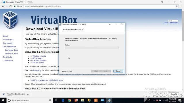 Installing VirtualBox on Windows 10 and Creating a Virtual Machine - Step by Step смотреть онлайн
