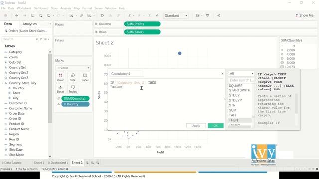 Tableau Set Actions | Change color using Set Actions | Scatter Plot | Dashboard | Calculated Field смотреть онлайн