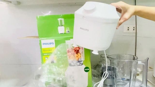 PHILIPS BLENDER UNBOXING | Philips Blender 1L HR2041 450W | Philips Blender смотреть онлайн