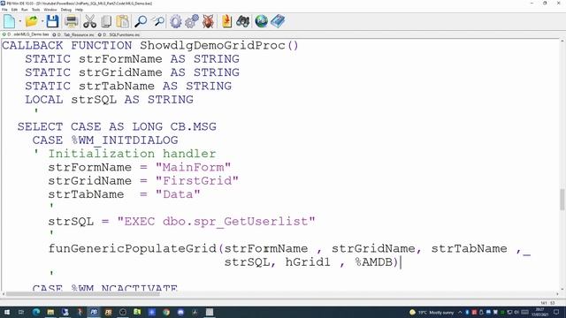 PowerBasic Windows compiler, Rapid Prototype Application development with SQL - part 2 смотреть онлайн