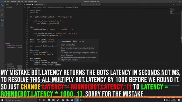 Python: Make a Discord bot (#3 - Commands) смотреть онлайн