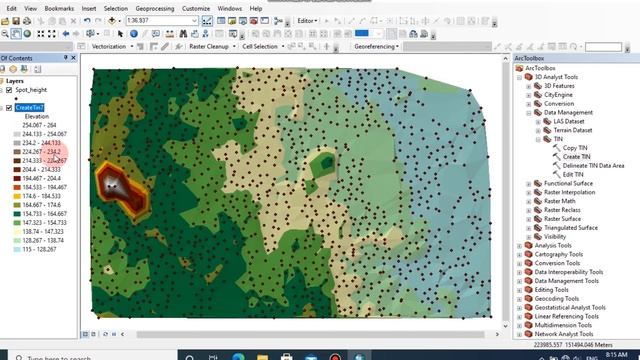 Creating a TIN Model Using Arc Gis смотреть онлайн