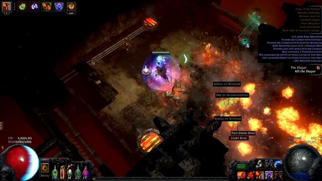 2.5 Path of Exile - "Pentagolem Hellfire" full Phoenix Guardian clear смотреть онлайн