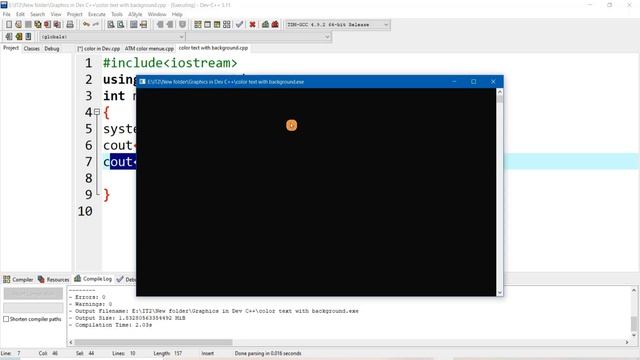 Change Text and Background color in C++ #textcolor смотреть онлайн