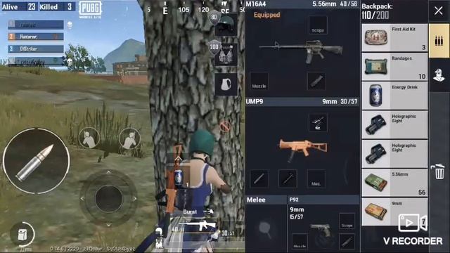 PUBG-MOBILE-LITE GAME PLAY(SQUAD)  ERANGEL-MAP
