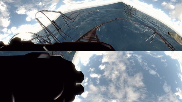 360 Roller Coaster underwater VR: 3D video of a virtual reality water amusement park смотреть онлайн
