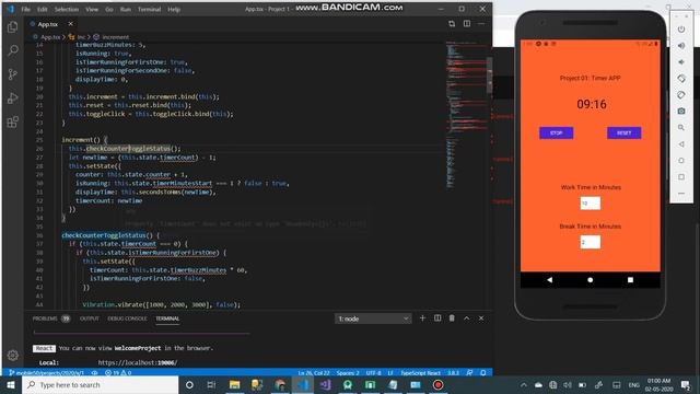 CS50 React Native Project 1 Pomodoro Timer APP смотреть онлайн