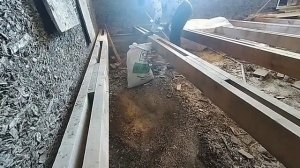 59 Начинаем делать полы в доме из арболита