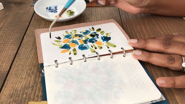 How I Paint with Fountain Pen Ink in Real-Time смотреть онлайн
