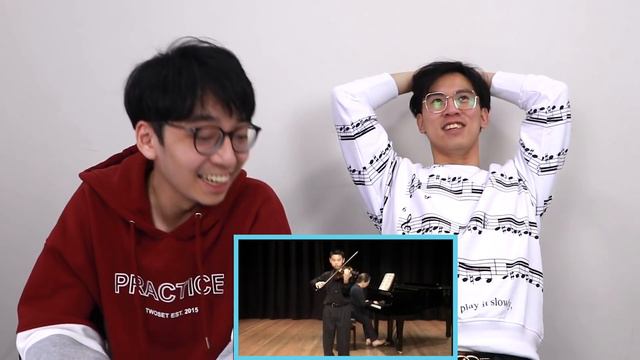 Reacting to Our Childhood Violin Performance Videos смотреть онлайн