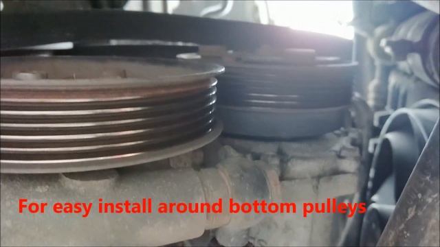 how to easy quick simple replace aux belt VW golf mk4 смотреть онлайн