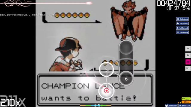 Pokemon G-S-C - Final Battle Remixed [Normal] [Osu!] смотреть онлайн