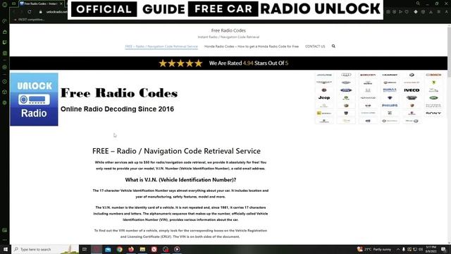 How to get Ford Focus radio code Free смотреть онлайн