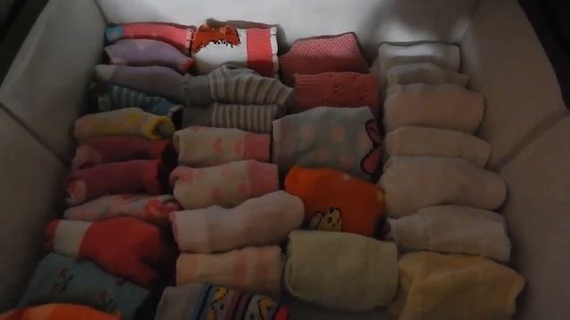 Хранение детских вещей в шкафу.Летний гардероб девочки.Хранение носочков и трусиков.