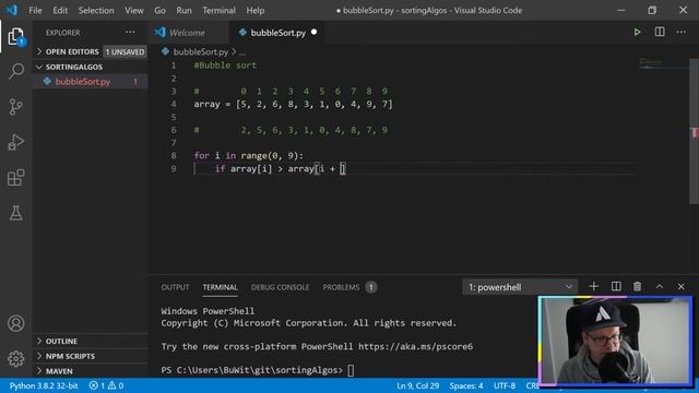 Bubble Sort Algorithm in Python Quickly Explained смотреть онлайн