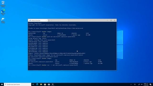 Ejecutar Azure PowerShell en Contenedor de Docker смотреть онлайн