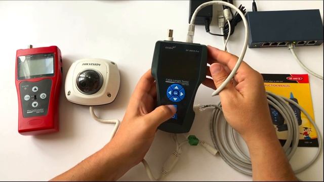 Noyafa NF-8601S измеритель длины кабеля TDR и трекер с тестированием PING и POE смотреть онлайн