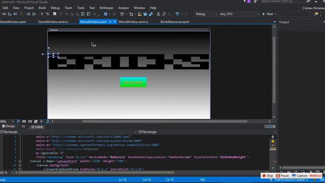 C# моя программа Arkanoid на проекте Videosharp.info смотреть онлайн