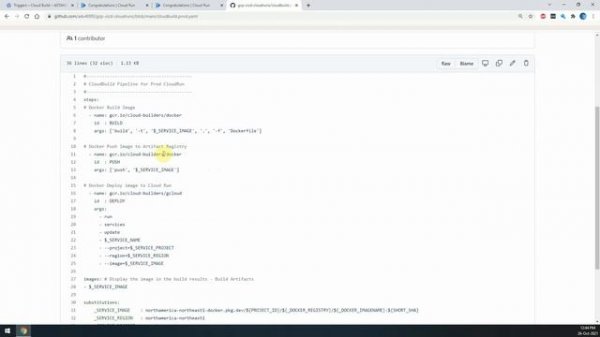Google Cloud  - Полный CI/CD с НУЛЯ - Сборка и Деплой Docker Image из GitHub через Cloud Build